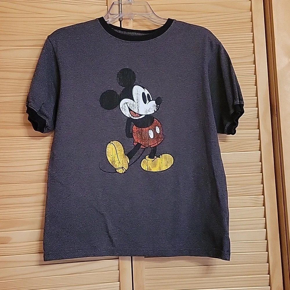 Disney Disneyland t shirt in dark grey/black size XLarge youth Xtra Large Mickey